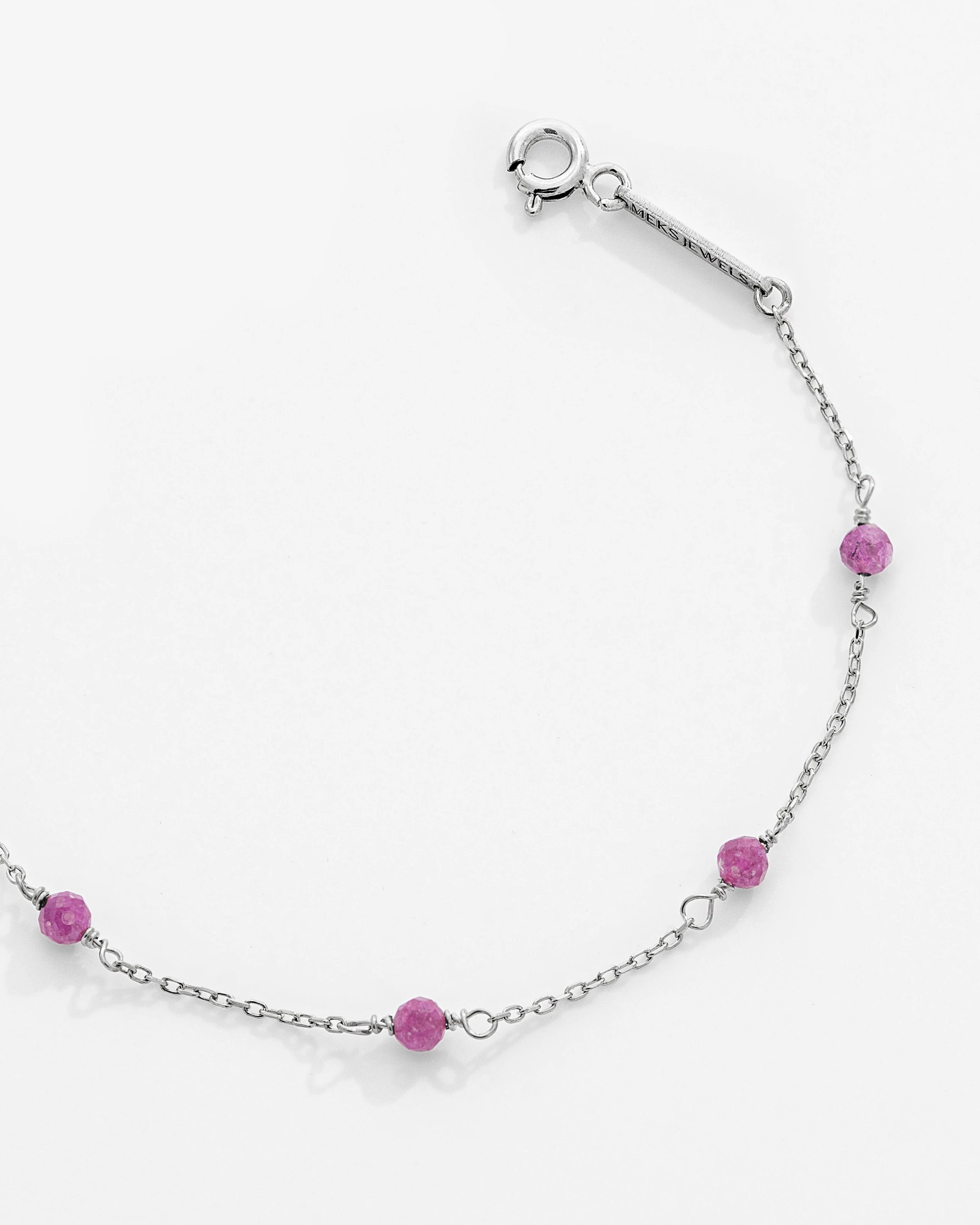 2-Carat Ruby Silver Serenity Bracelet Secondary image