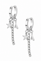 Stainless Steel Silver Earring