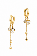 Stainless Steel Gold Earring