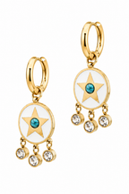 Stainless Steel Gold Earring