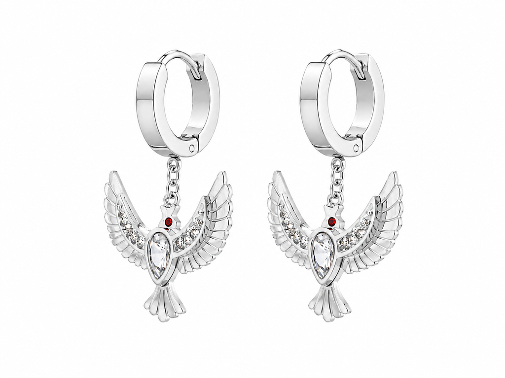 Stainless Steel White Earring