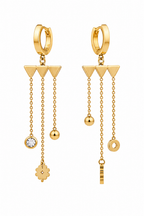Stainless Steel Gold Earring
