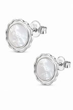 Stainless Steel White Earring