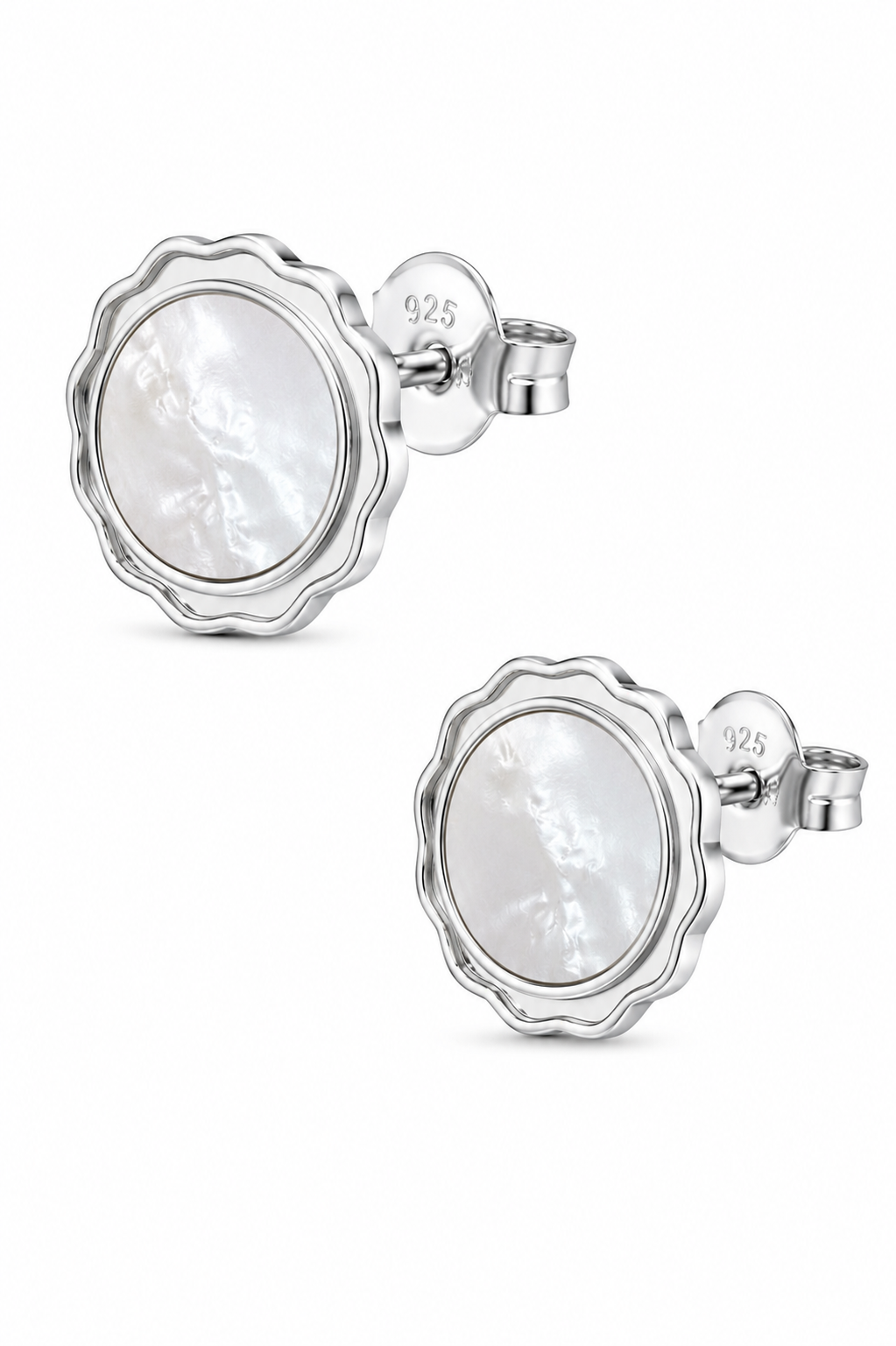 Stainless Steel White Earring