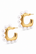 Stainless Steel White Earring