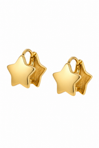 Stainless Steel Gold Earring