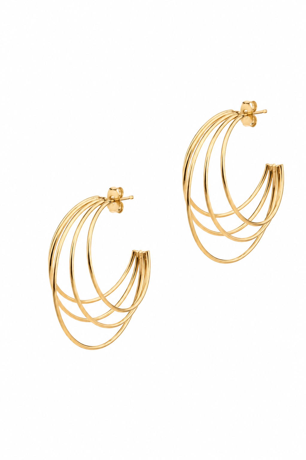 Stainless Steel Gold Earring