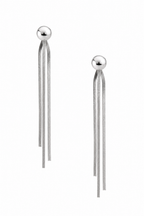 Stainless Steel Silver Earring