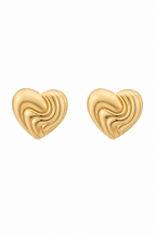Stainless Steel Gold Earring