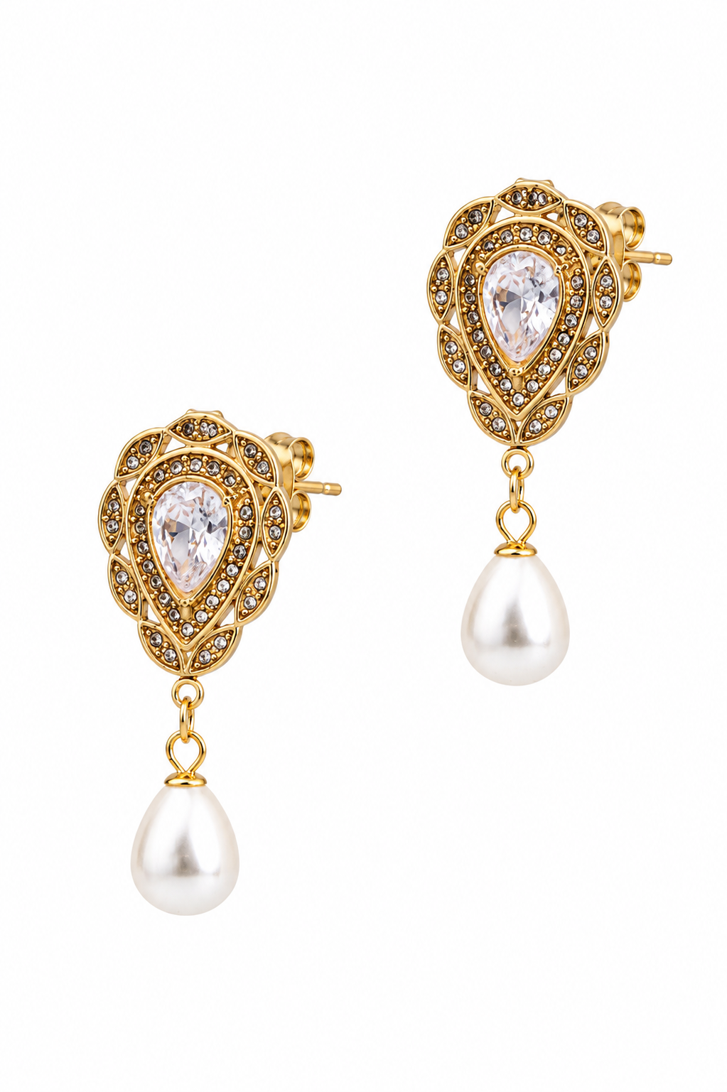 Stainless Steel White Earring