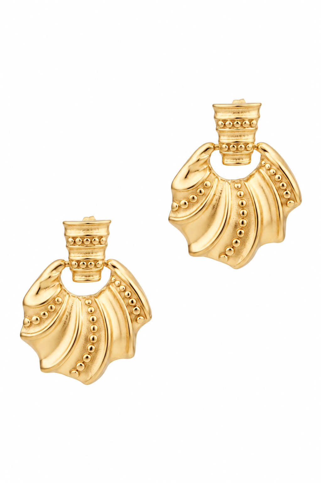Stainless Steel Gold Earring