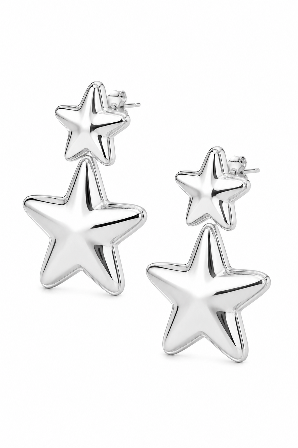 Stainless Steel Silver Earring