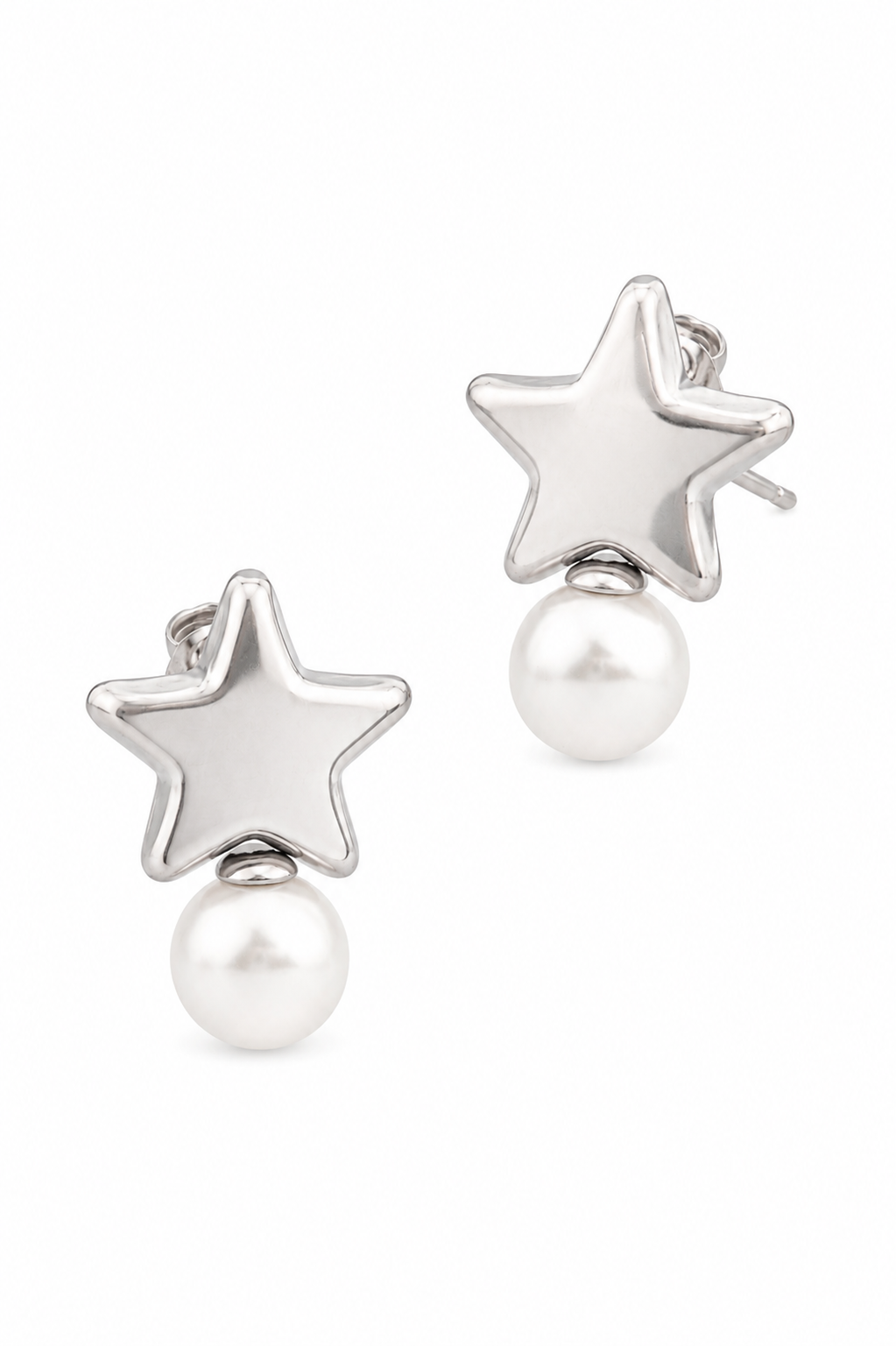Stainless Steel White Earring