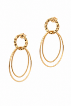 Stainless Steel Gold Earring