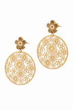 Stainless Steel Gold Earring