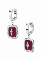 Stainless Steel Red Earring