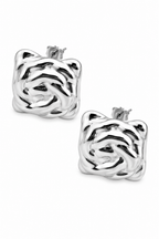 Stainless Steel Silver Earring