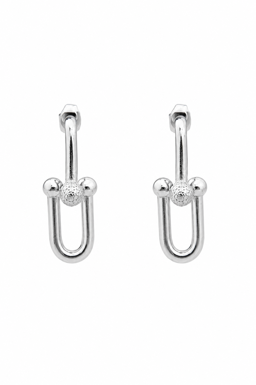 Stainless Steel Silver Earring