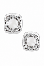 Stainless Steel White Earring