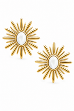 Stainless Steel White Earring