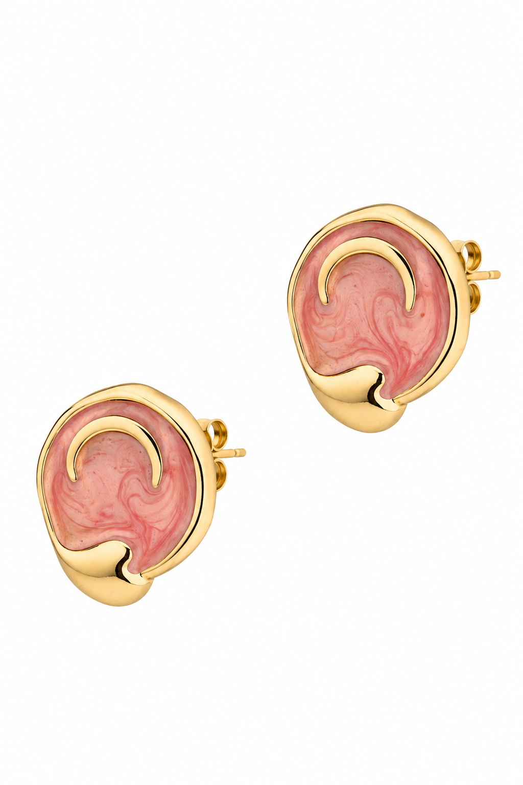 Stainless Steel Orange Earring