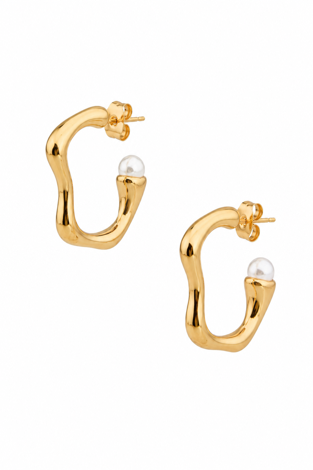 Stainless Steel White Earring