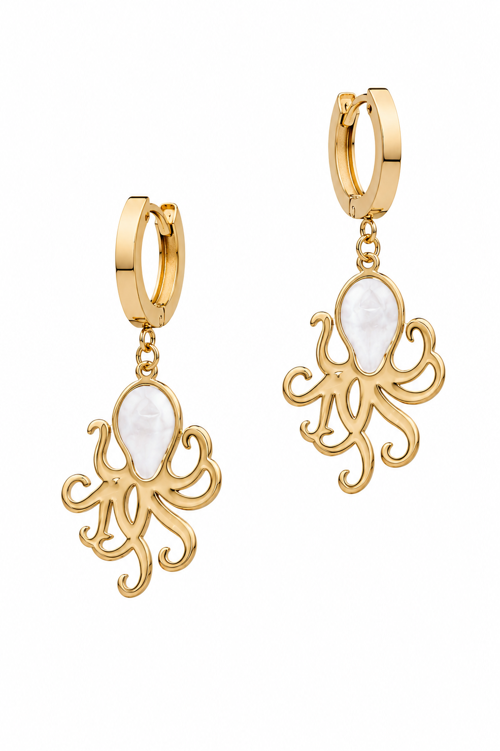 Stainless Steel White Earring