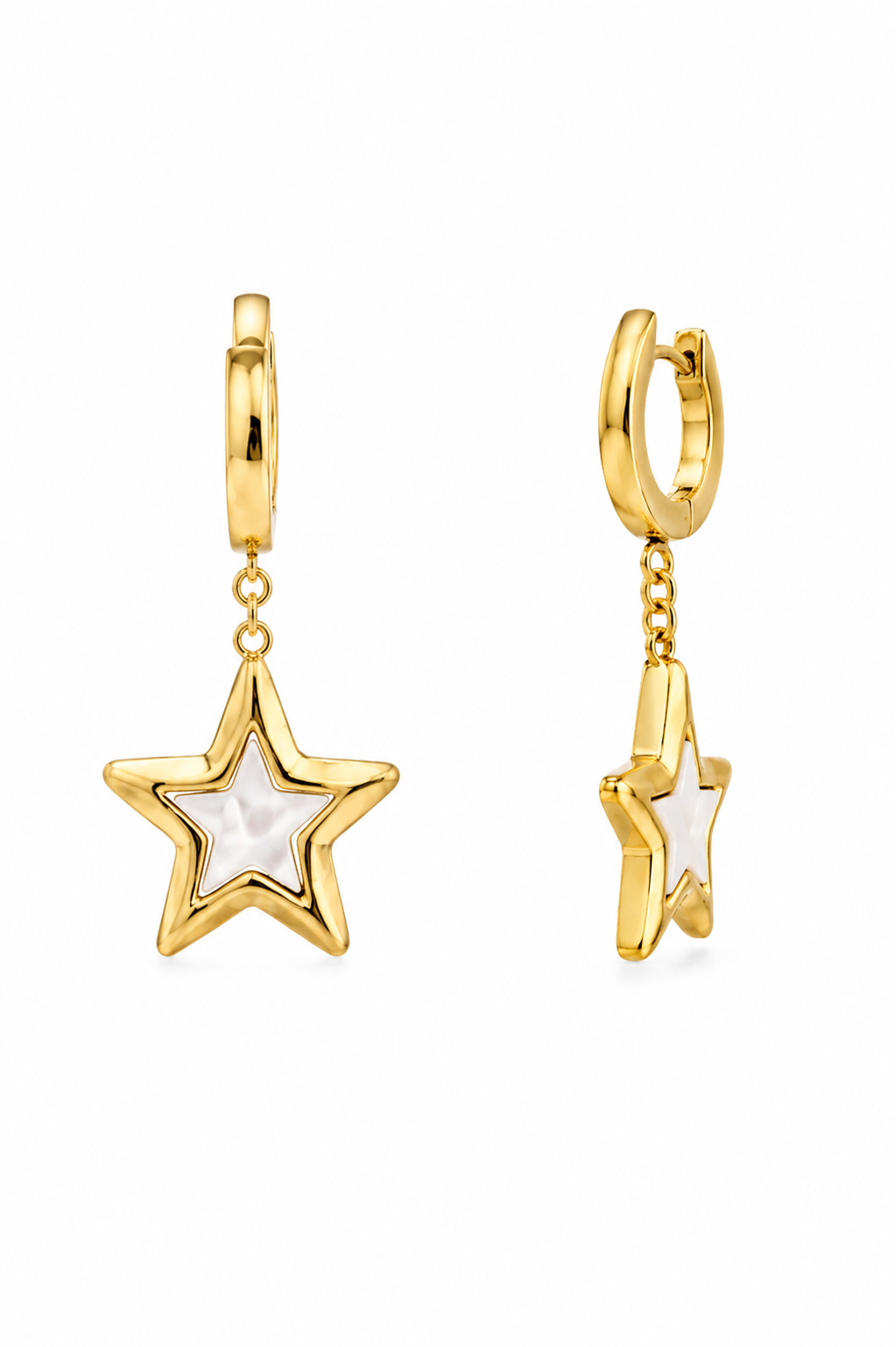 Stainless Steel White Earring