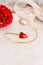 Coral & Pearl Bracelet