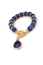 Lapis Lazuli & Saphire Bracelet