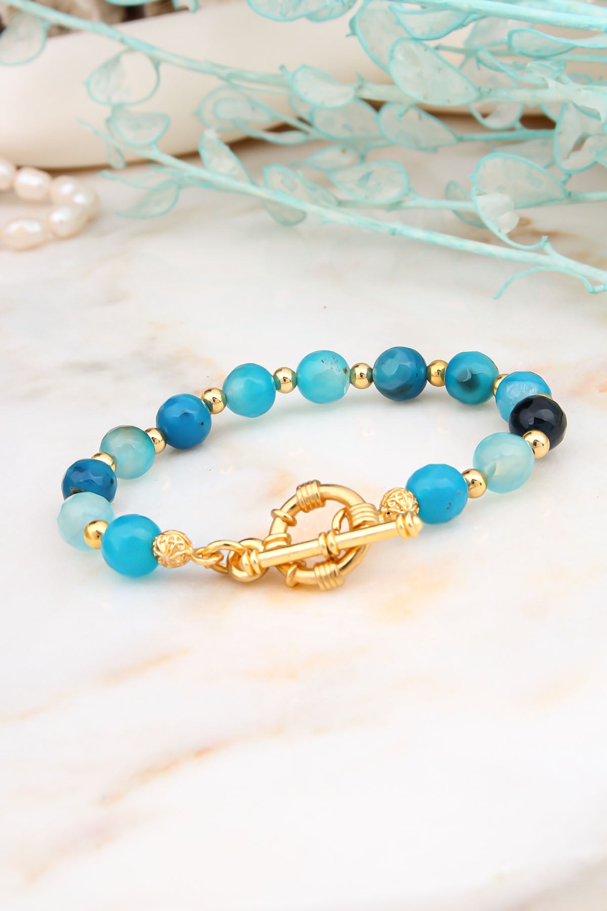 Blue Opel Bracelet Image principale du produit