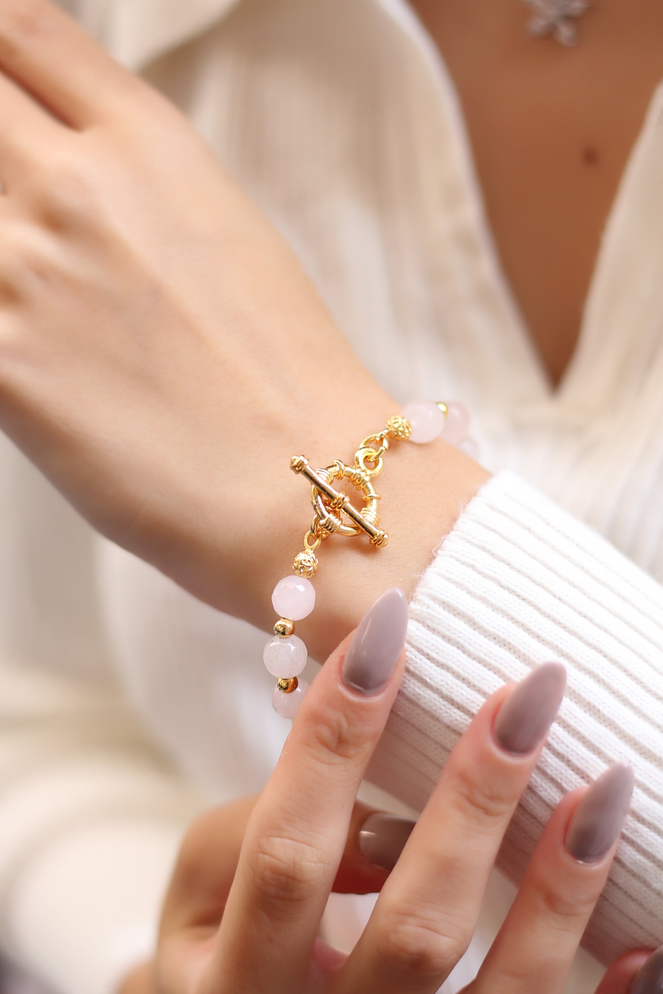 Pink Quartz Bracelet Image secondaire du produit