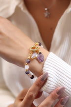 Quartz & Amethyst Bracelet