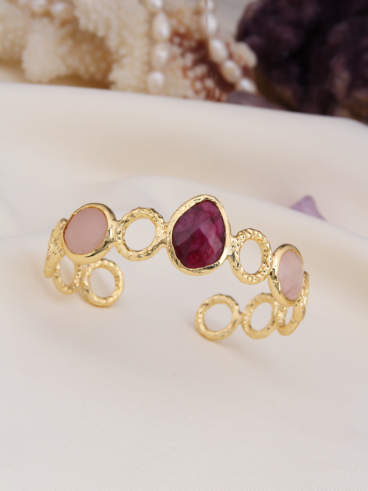 Agathe & Pink Quartz Bracelet Main image