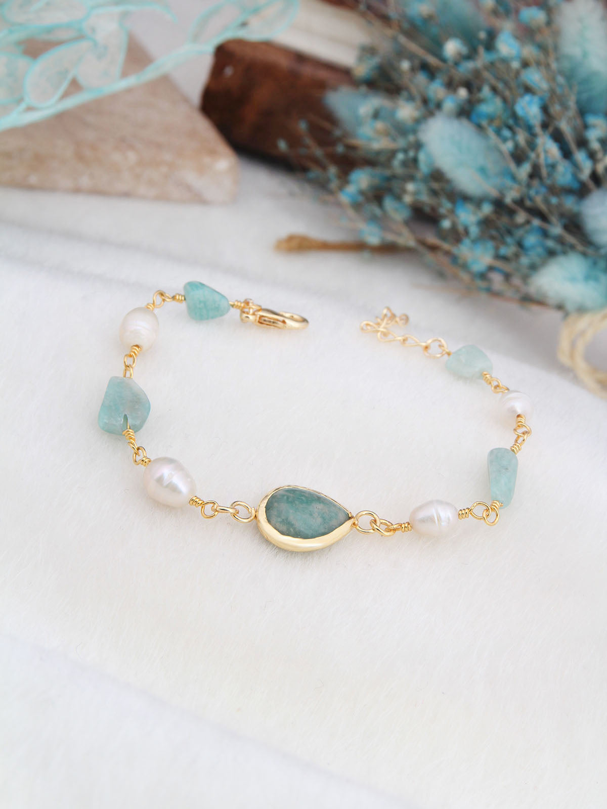 Amazonite & Pearl Bracelet Main image