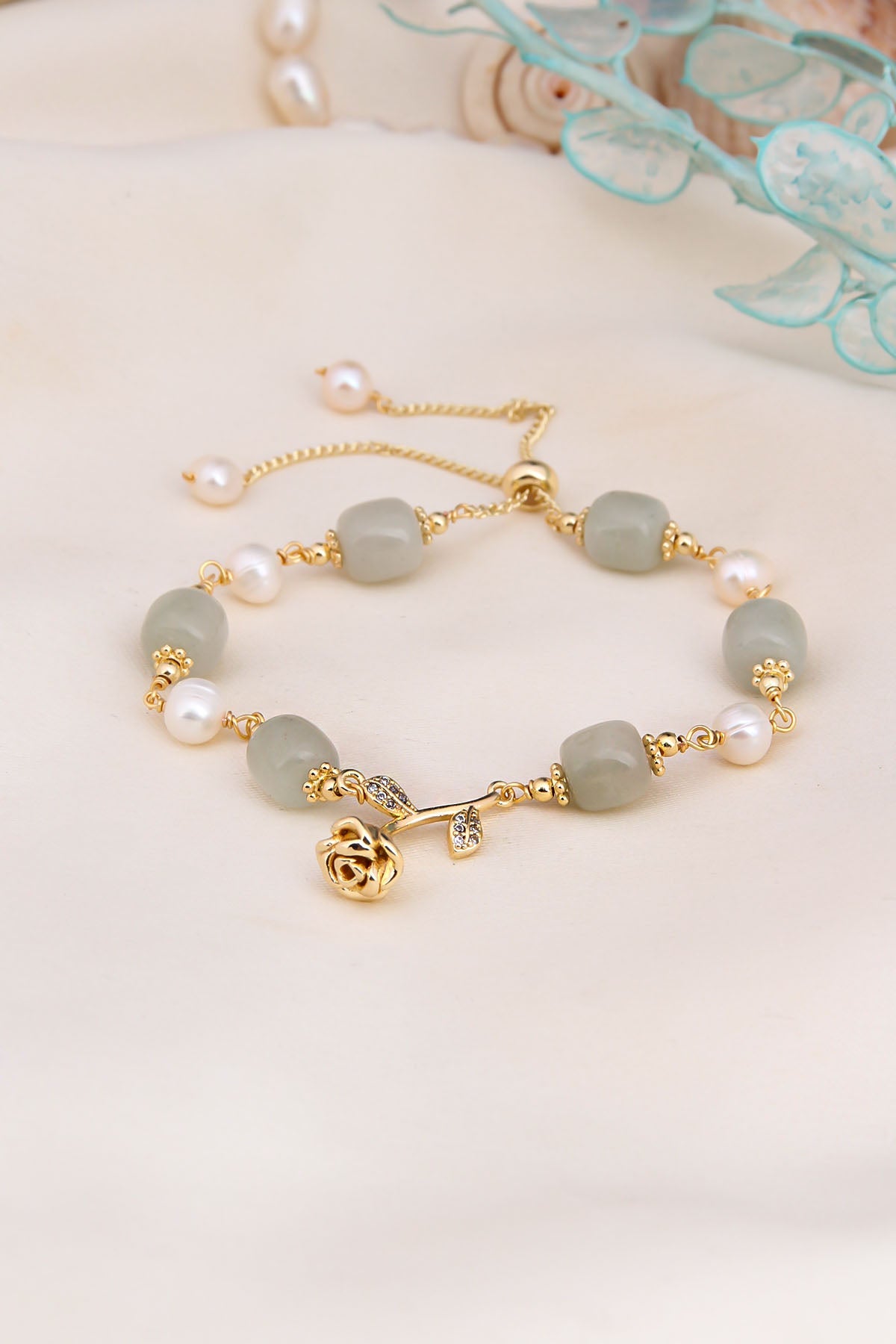 Jade & Pearl Bracelet Image principale du produit