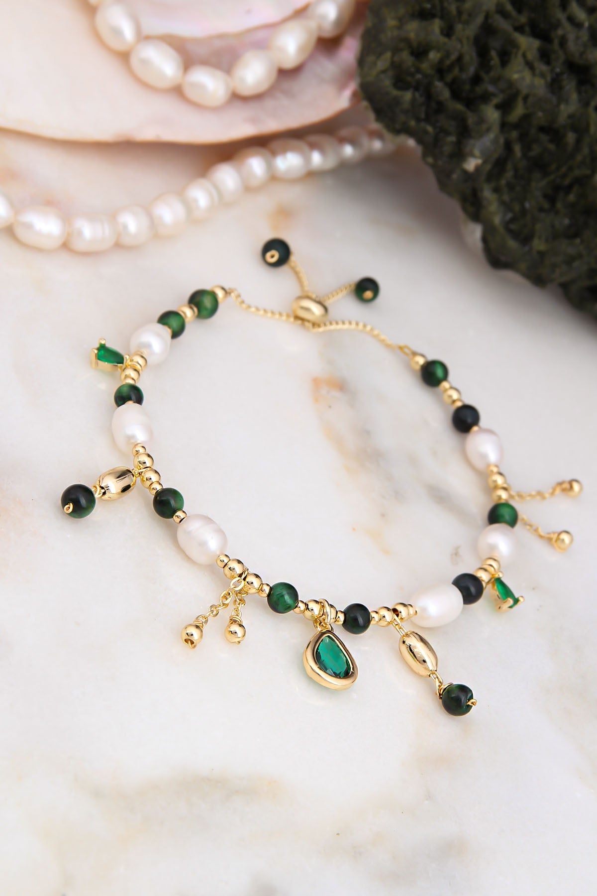 Pearl & Zircon Bracelet Image principale du produit