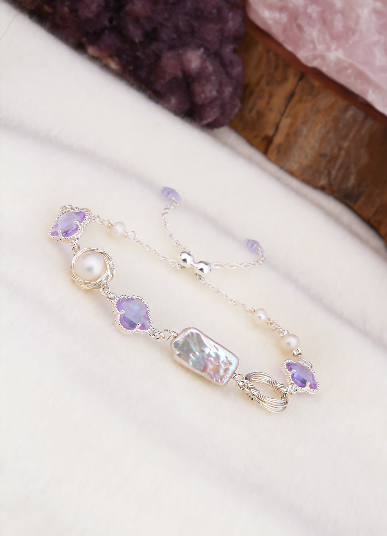 Zircon & Pearl Bracelet Image principale du produit