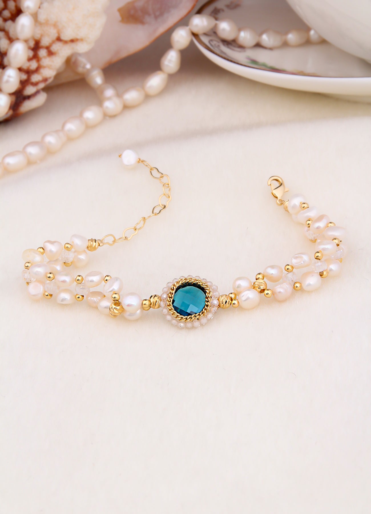 Zircon & Pearl Bracelet Image principale du produit