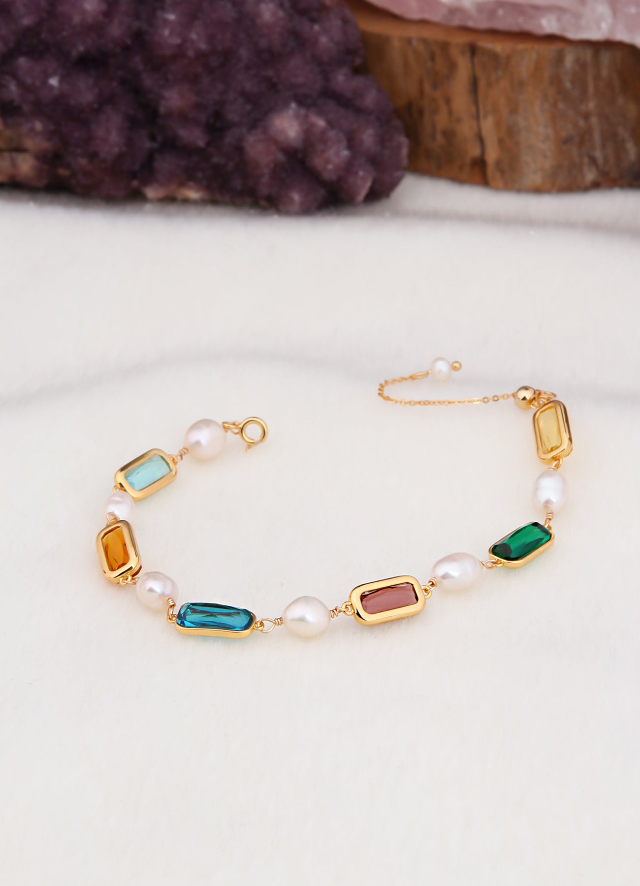 Zircon & Pearl Bracelet Image principale du produit