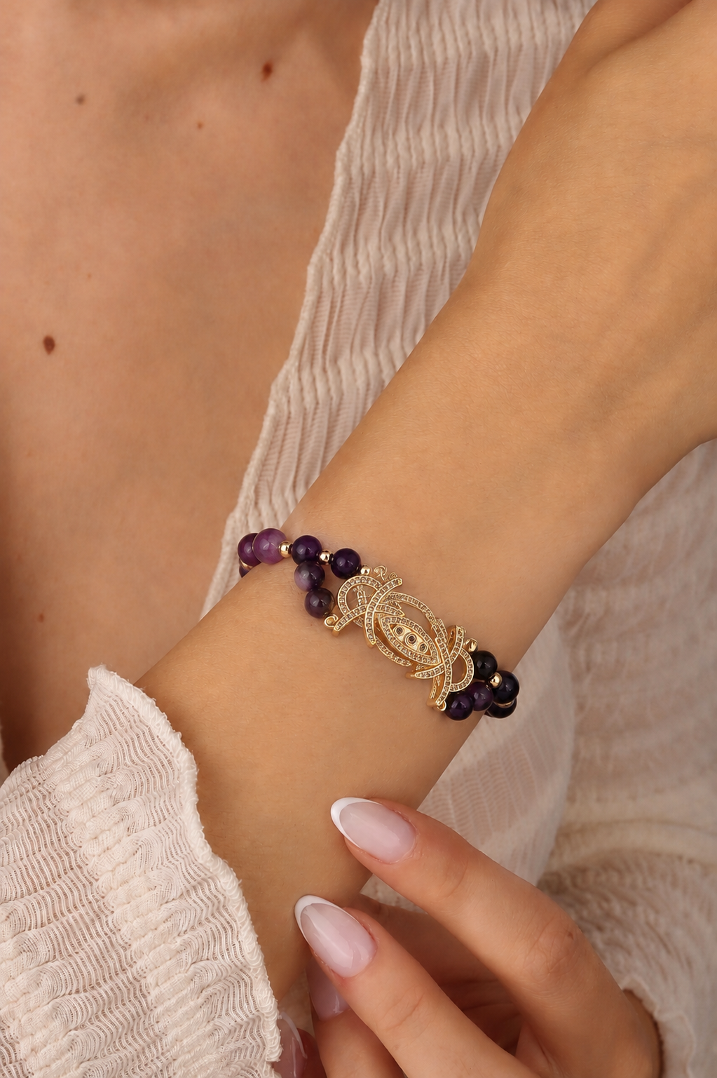 Ameyhtst & Zircon Bracelet