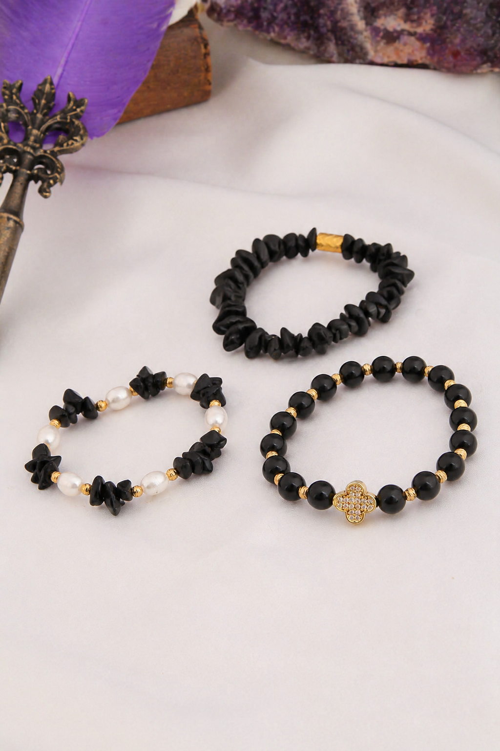 Onix & Pearl Bracelet Main image