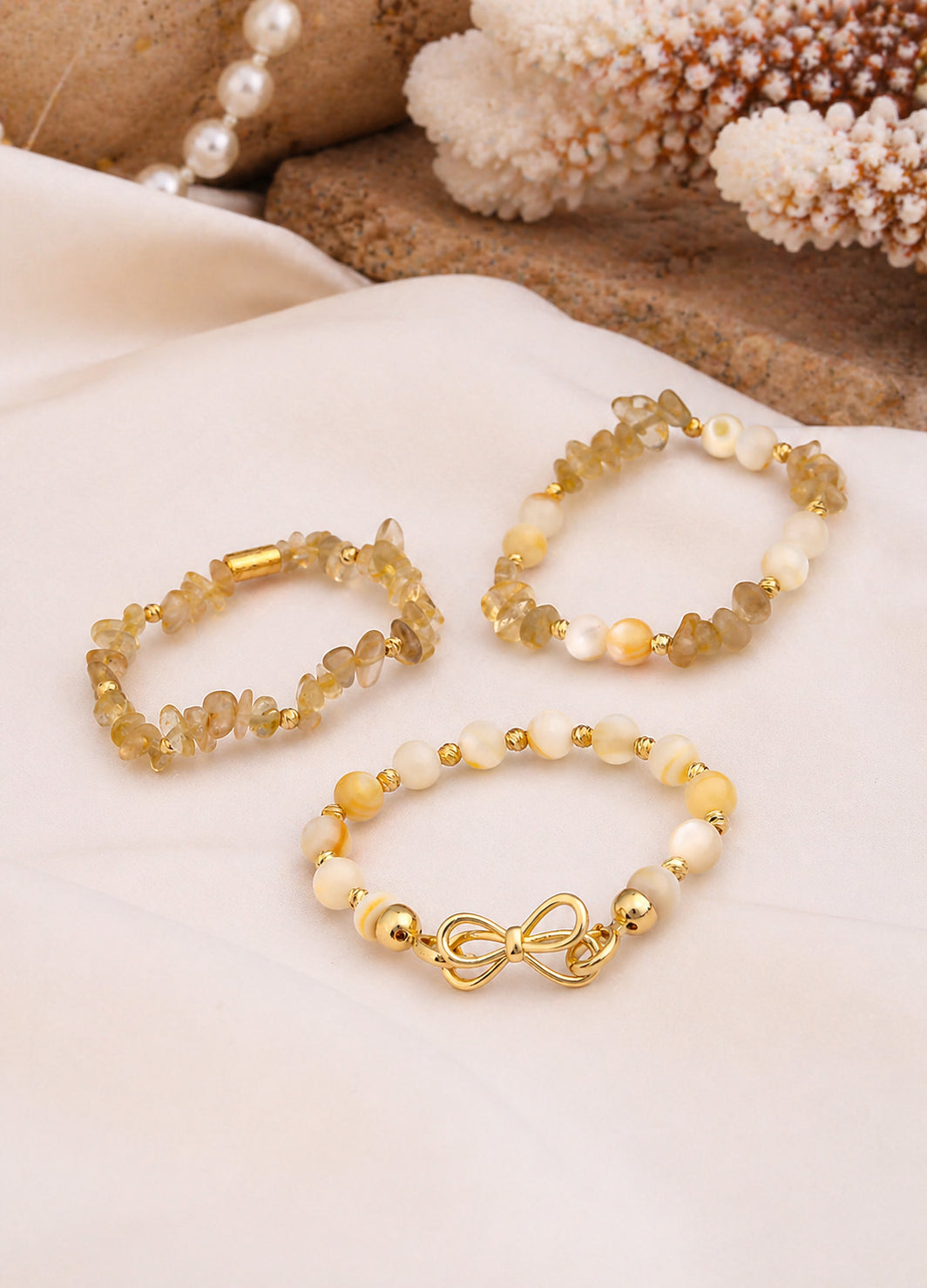 Citrine & Nacre Bracelet