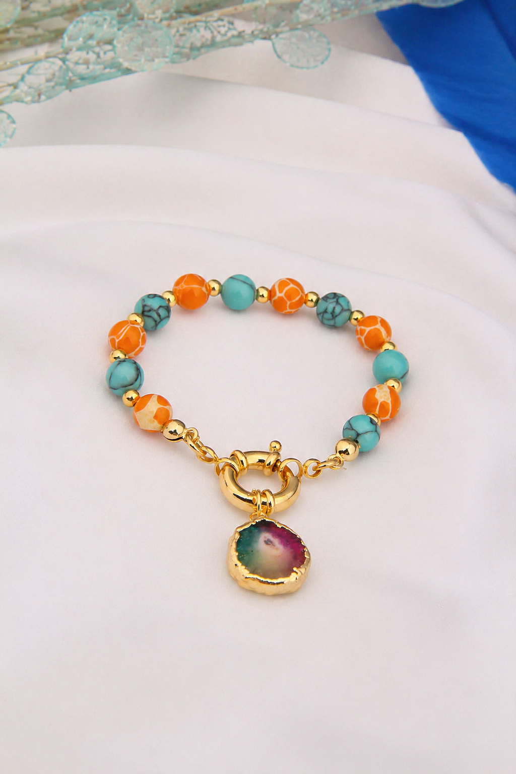 Turquoise & Varasite Bracelet Main image