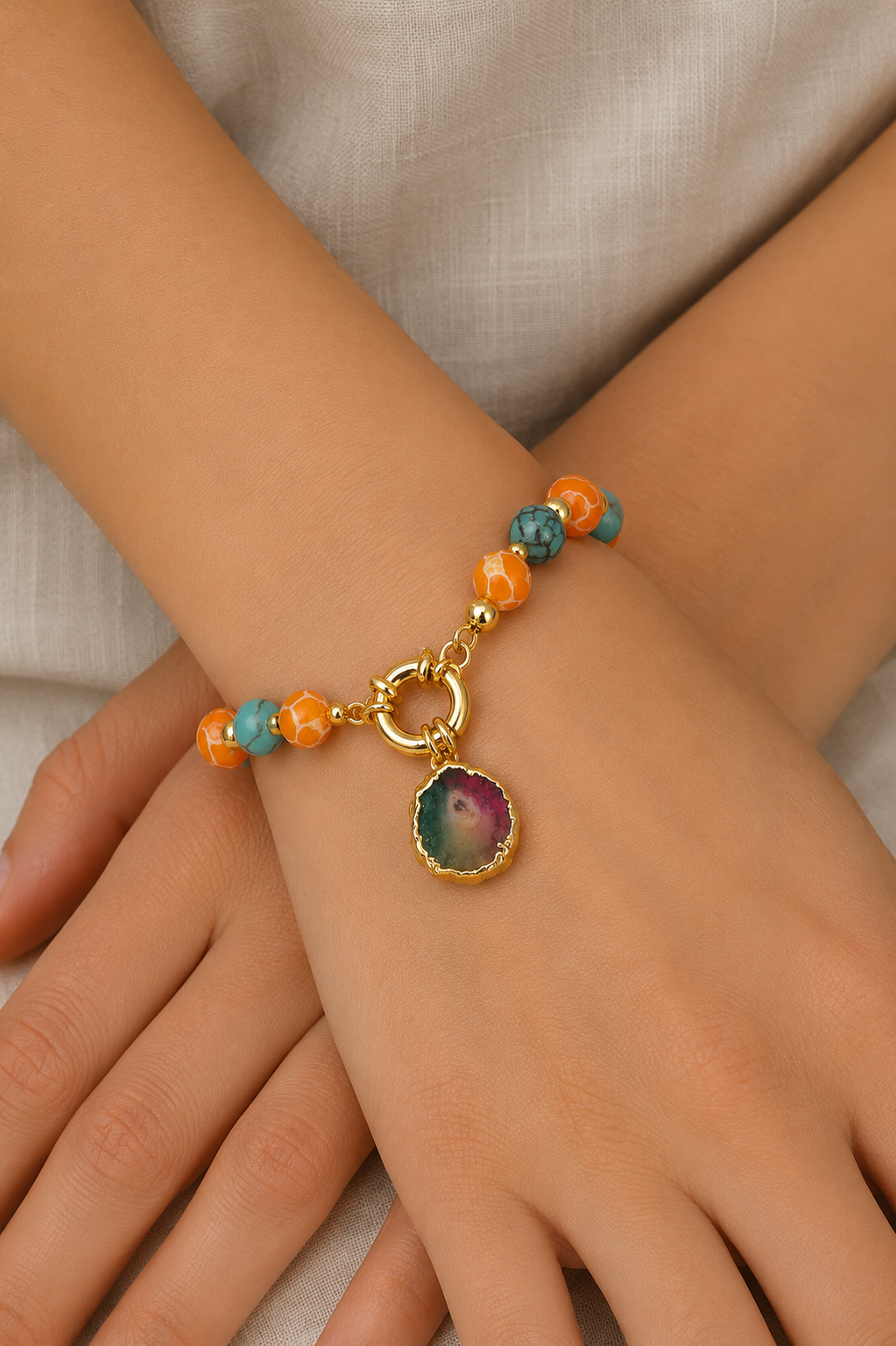 Turquoise & Varasite Bracelet