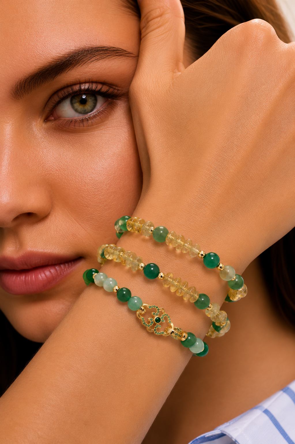 Citrine & Agate Bracelet Image principale du produit