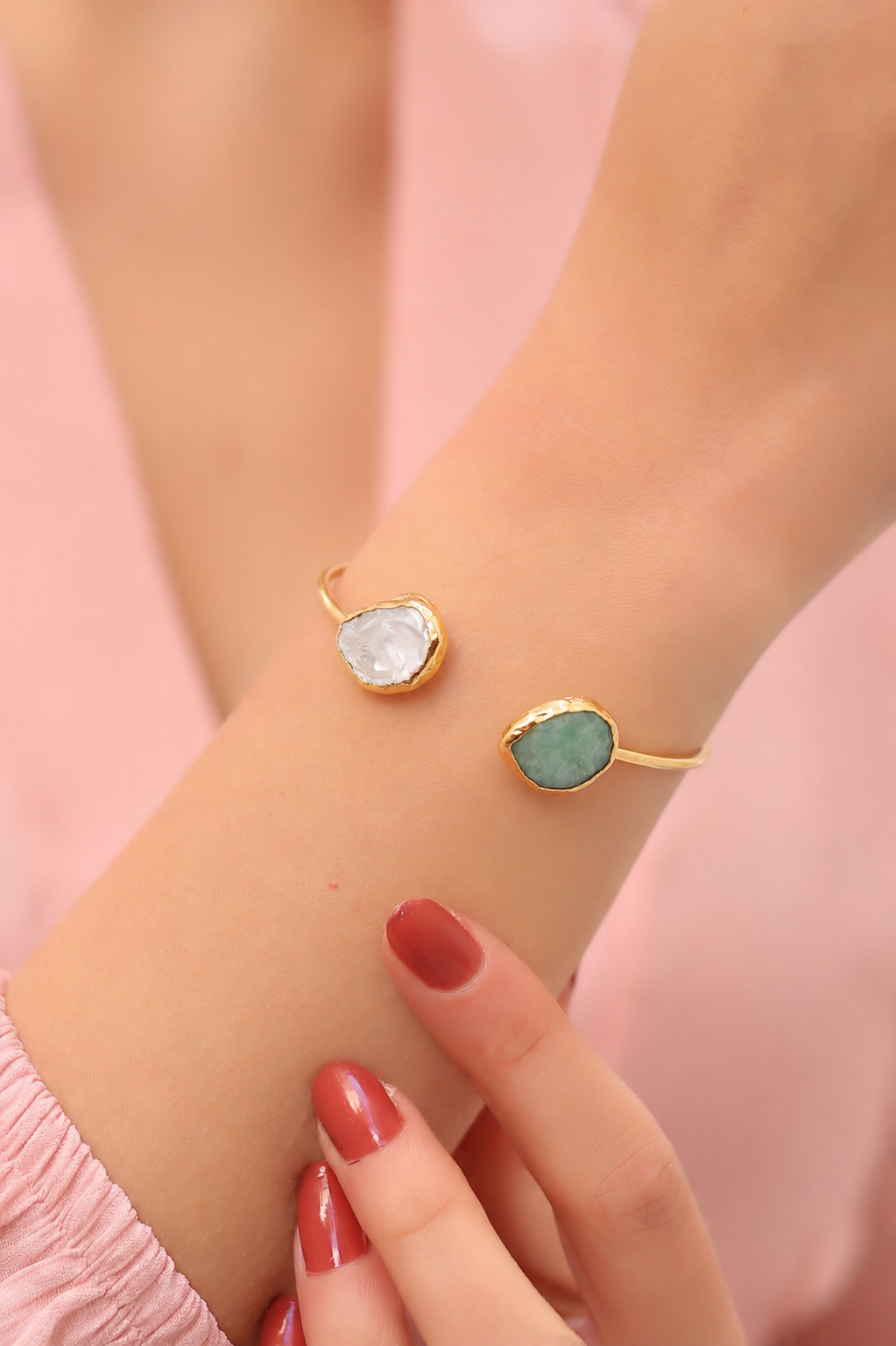 Pearl & Amazonite Bracelet Image principale du produit
