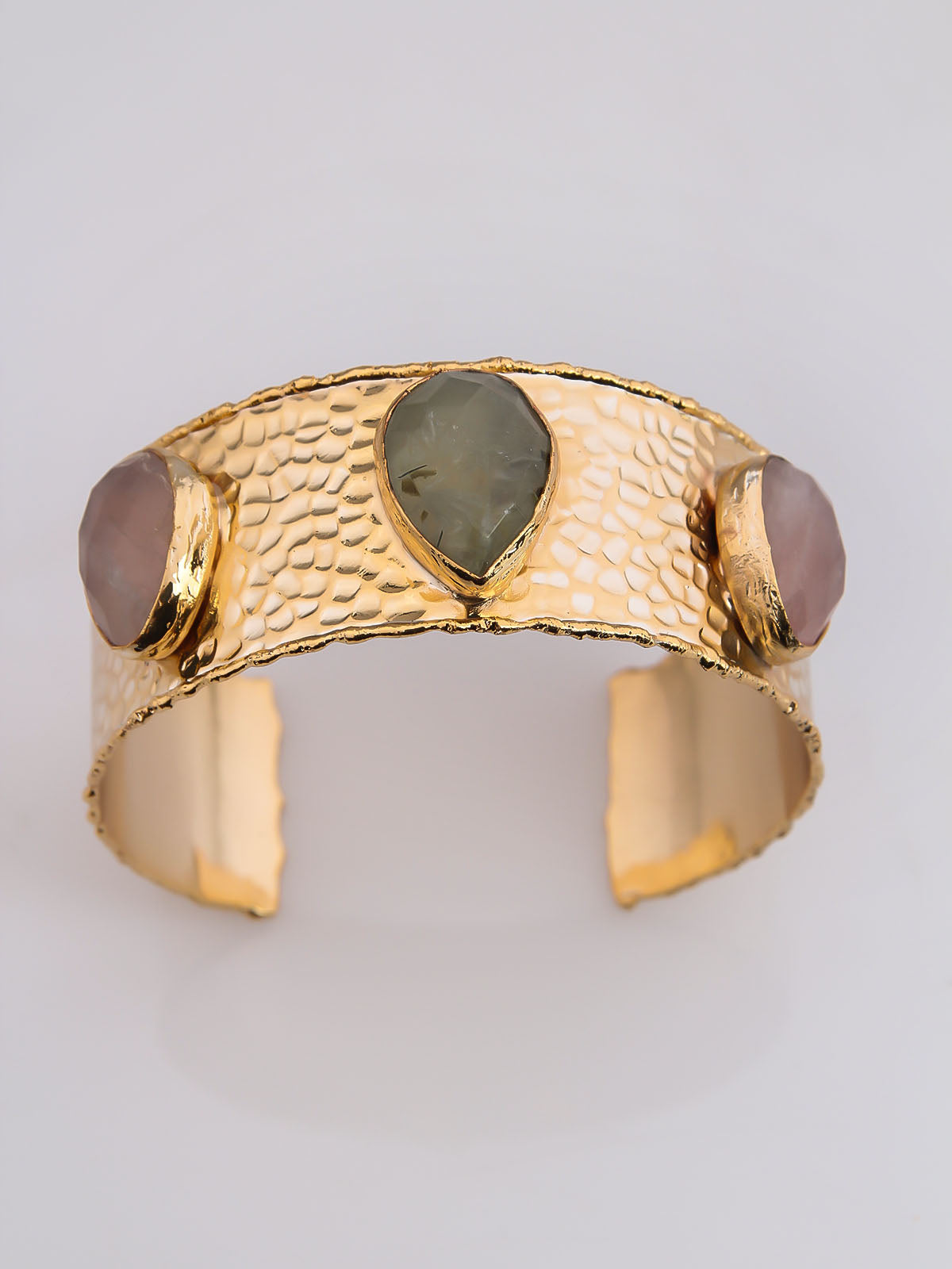 Prihnite & Pink Quartz Bracelet