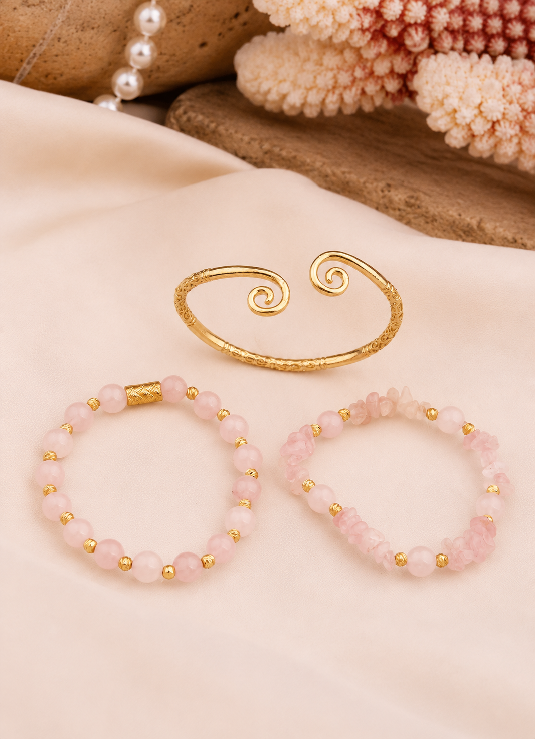 Pink Quartz Bracelet Image secondaire du produit