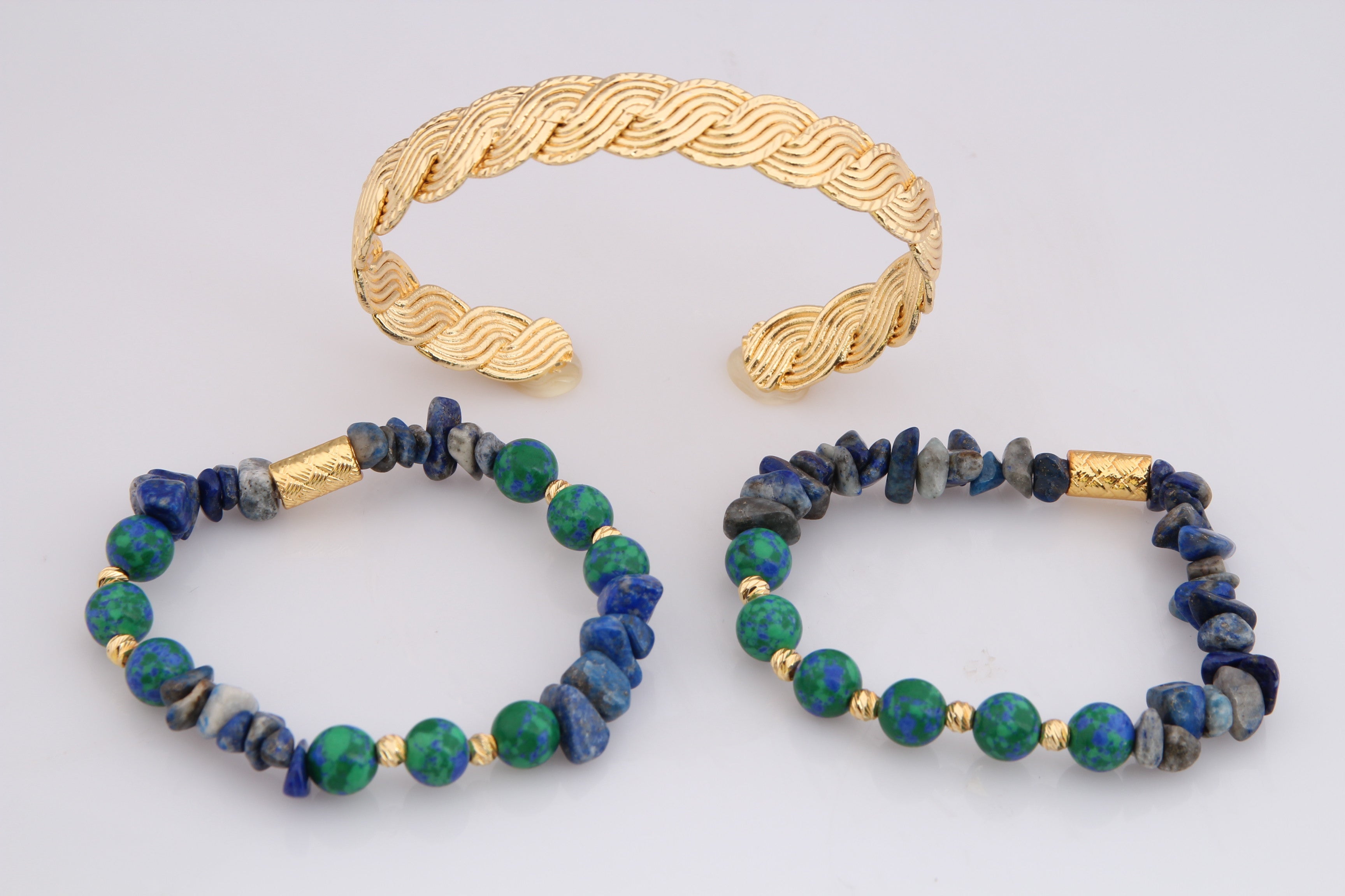 Lapis & Varasite Bracelet Main image